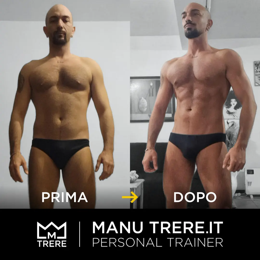 Coaching Online di Manu Trere, foto trasformazione cliente soddisfatto.